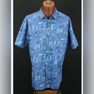 Kahala “Hale Kau Lā'au” Tree House Hawaiian Shirt Collectors Size XS Wooden Wave